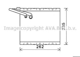 AVA QUALITY COOLING vov157 -  Испаритель, кондиционер